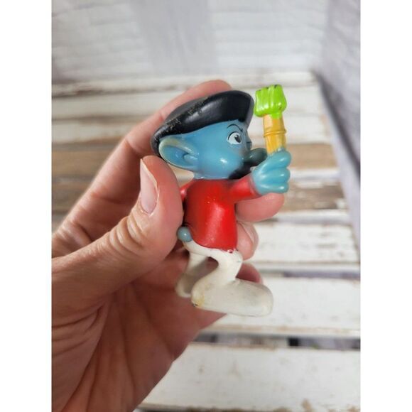 Peyo Smurf painter 2011 figurine toy vintage - Picture 6 of 9